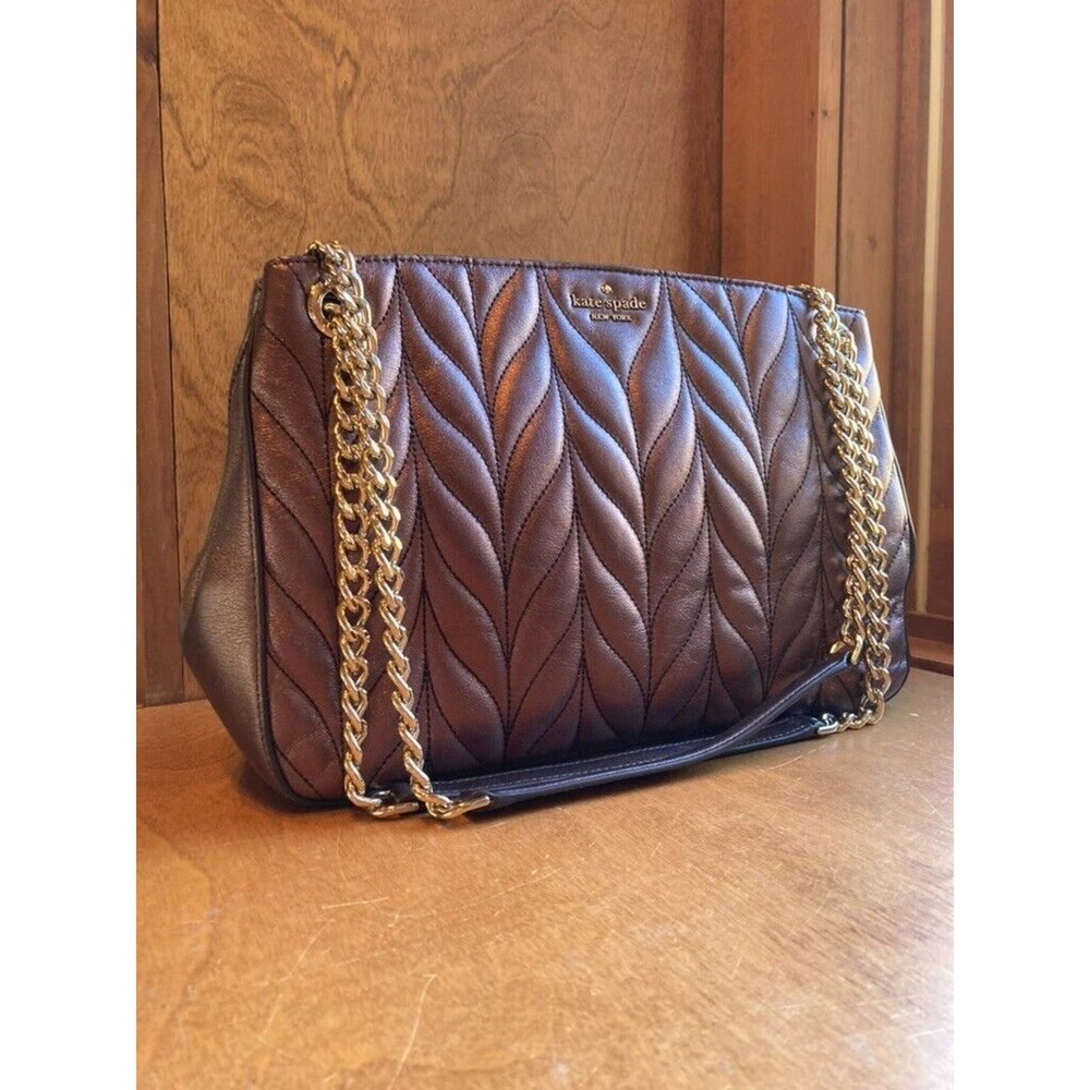 Kate Spade New York Briar Lane Medium Convertible Shoulder Bag Metallic Oak‎ NWT